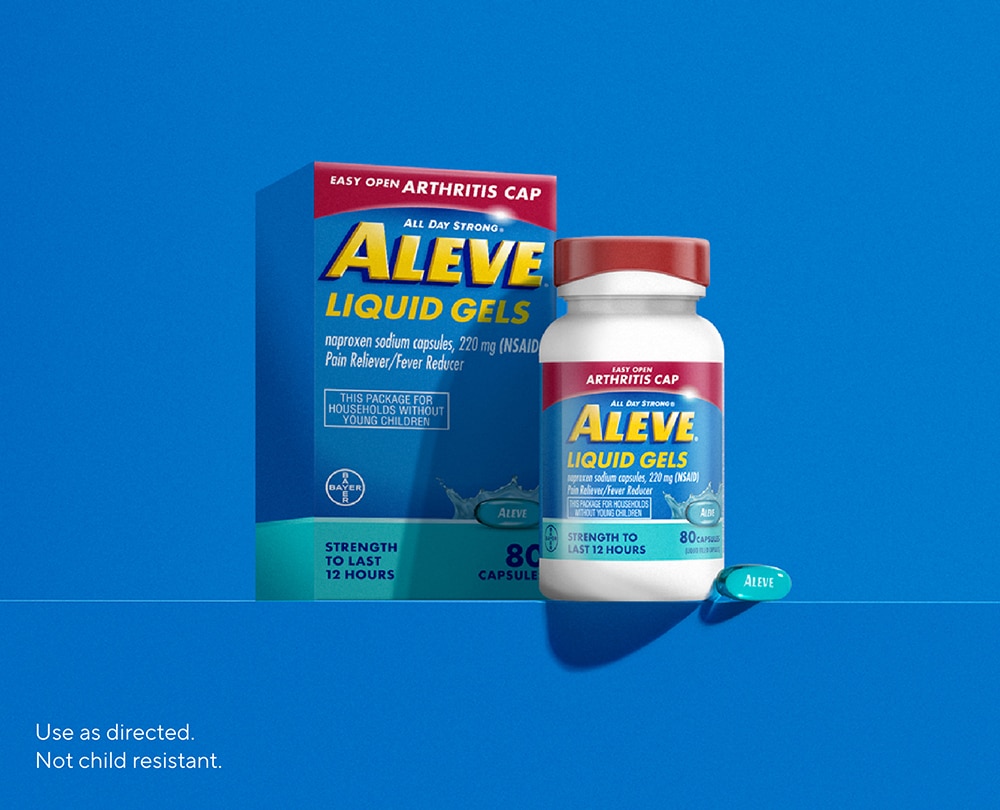 Aleve® Liquid Gels Easy Open® Arthritis Cap packshot