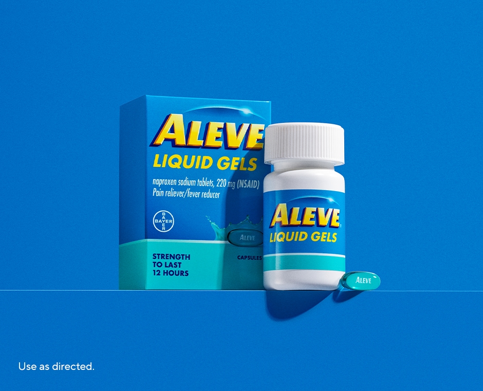 Aleve® Liquid Gels packshot
